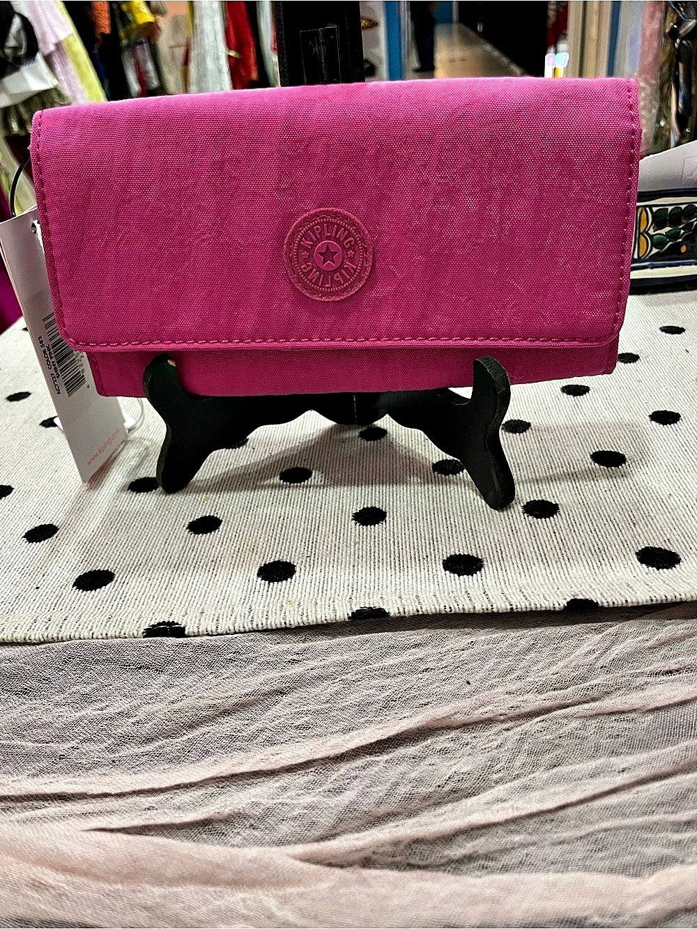 Kipling Brownie Large Wallet Pink Wallet NWT